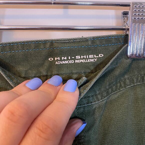 Columbia Omni Shield Advanced Repellent Olive Green Straight Leg Pants 44W - Picture 7 of 15